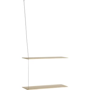 WOUD Stedge Hylde 60 cm, Hvidpigmenteret Eg/St�l