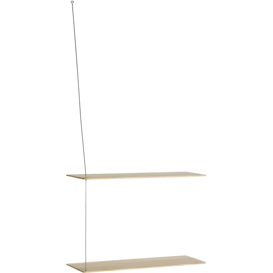 WOUD Stedge Hylde 60 cm, Hvidpigmenteret Eg/St�l