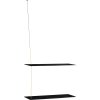 WOUD Stedge Hylde 60 cm, Sort Eg/Messing