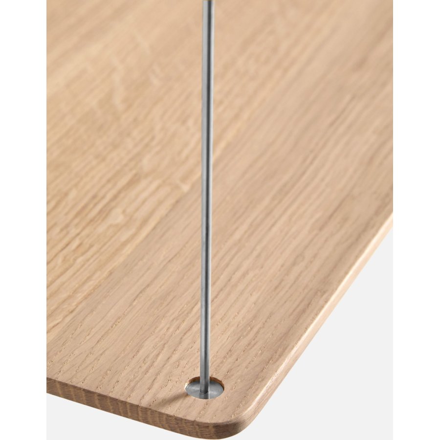 WOUD Stedge Hylde XL 60 cm, Hvidpigmenteret Eg/St�l