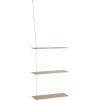 WOUD Stedge Hylde XL 60 cm, Hvidpigmenteret Eg/St�l