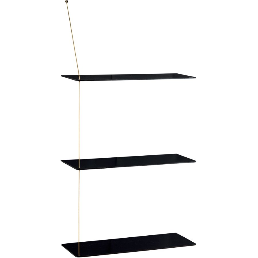 WOUD Stedge Hylde XL 60 cm, Sort Eg/Messing