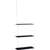 WOUD Stedge Hylde XL 60 cm, Sort Eg/Messing