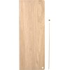 WOUD Stedge Add-on Hylde 60 cm, Hvidpigmenteret Eg/Messing