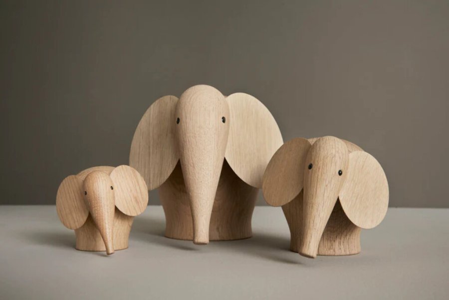 WOUD Nunu Elefant 19,8 cm, Eiche