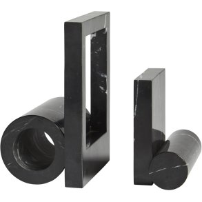 WOUD Booknd Buchsttze H18,5 cm, Schwarz