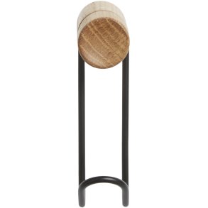 WOUD Around Kleiderhaken 11,5 cm, Eiche/Schwarz