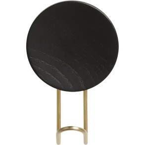 WOUD Around Kleiderhaken 14,25, Schwarz/Satiniertes Messing