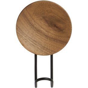 WOUD Around Kleiderhaken 14,25, Walnuss/Schwarz