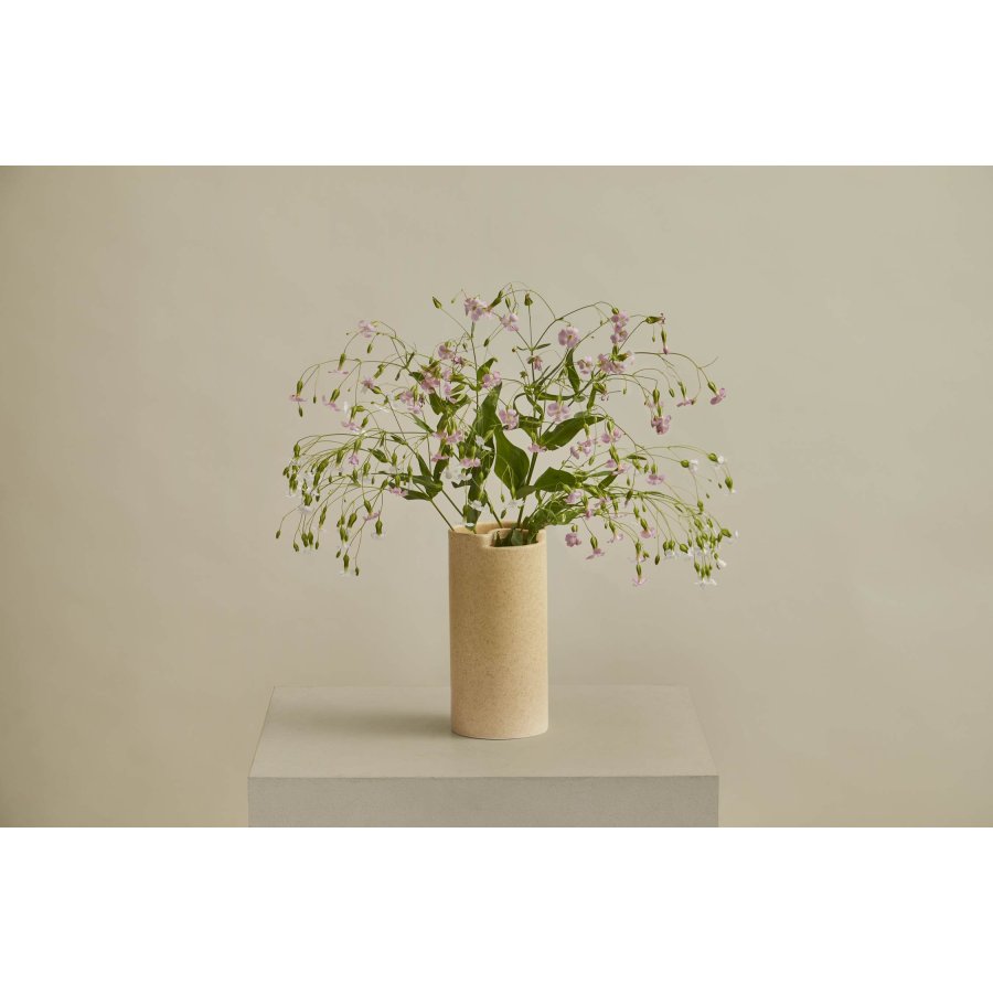 WOUD Flowr Vase H21,5 cm, Mat Sand