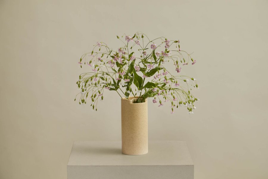 WOUD Flowr Vase H21,5 cm, Mat Sand