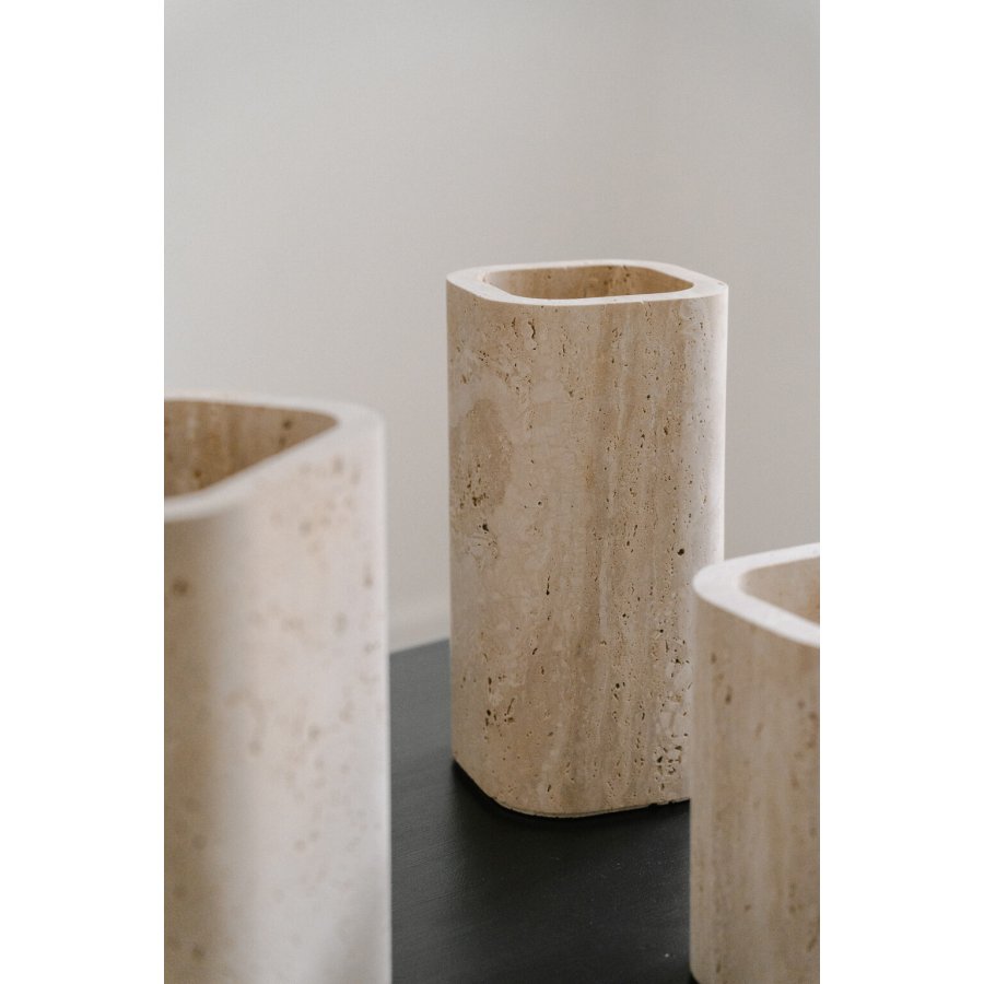 Wabi Sabi Nordische Schilfrohrvase H30 cm, Beige