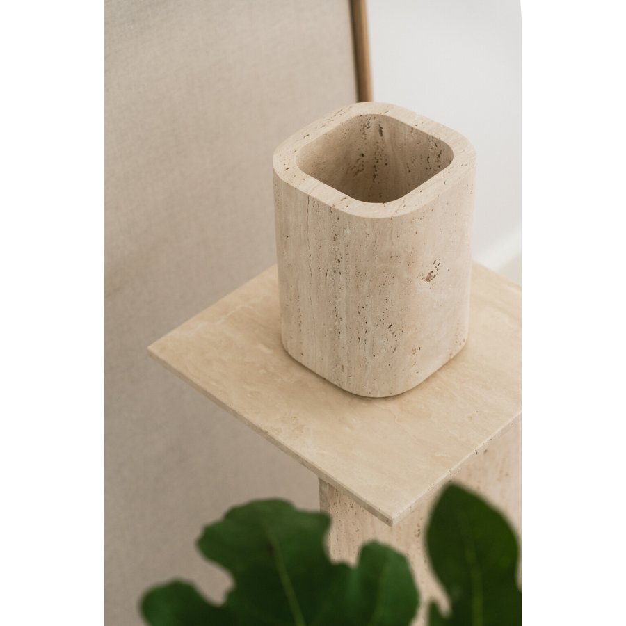 Wabi Sabi Nordische Schilfrohrvase H20 cm, Beige