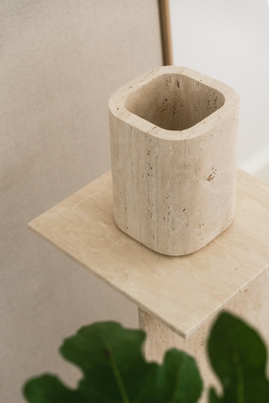 Wabi Sabi Nordische Schilfrohrvase H20 cm, Beige