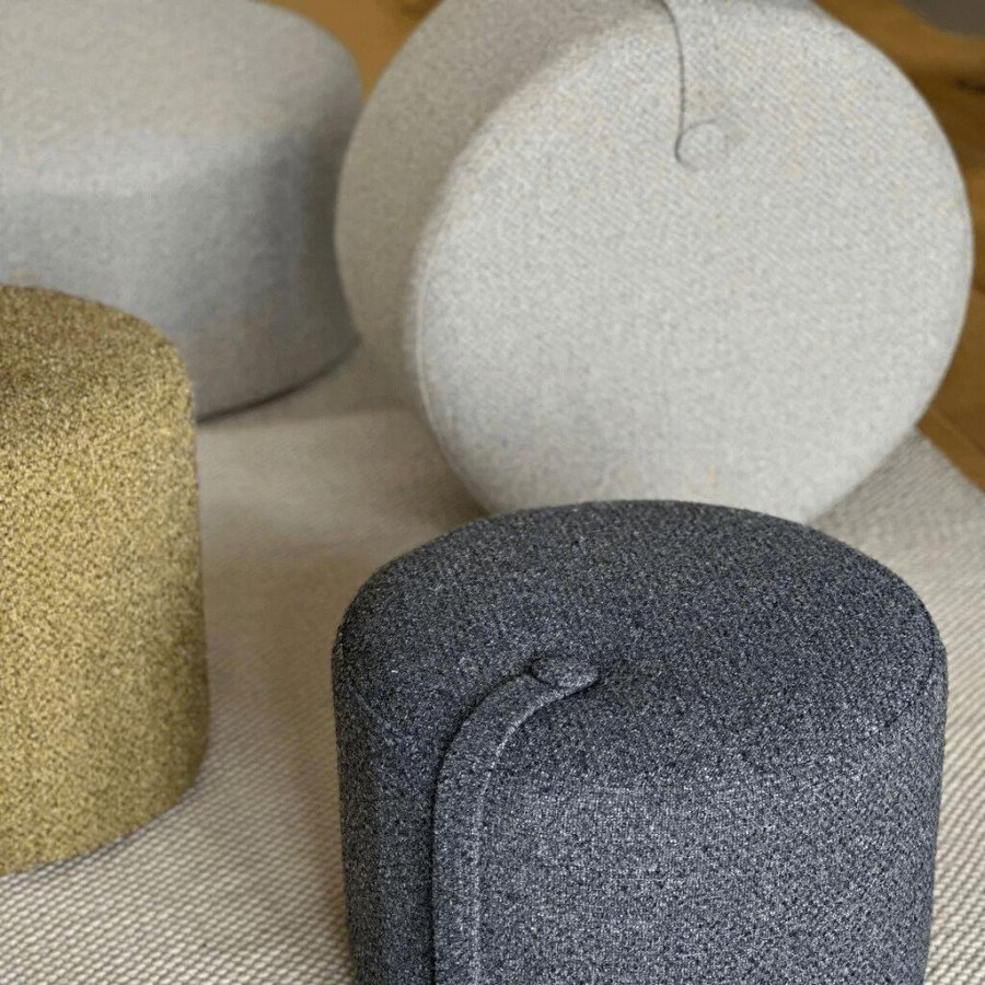 We Do Wood DesignBite Pouf �58 cm, Denim