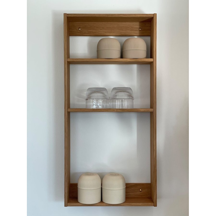 We Do Wood Threesquare Wandregal 67 cm, Eiche