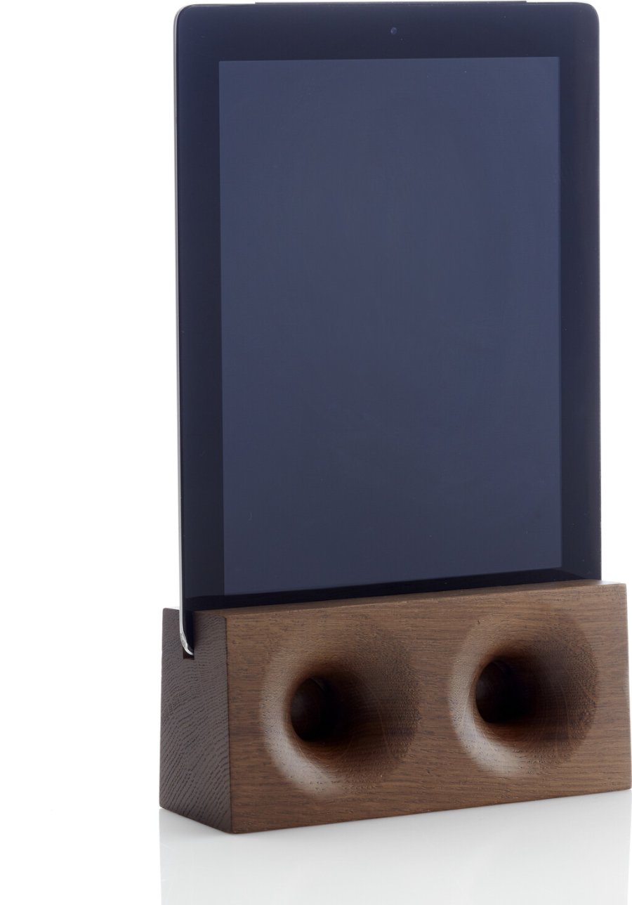 We Do Wood Sono Ambra Lautsprecher f. Tablet 17,5 cm, Eiche wei gebeizt