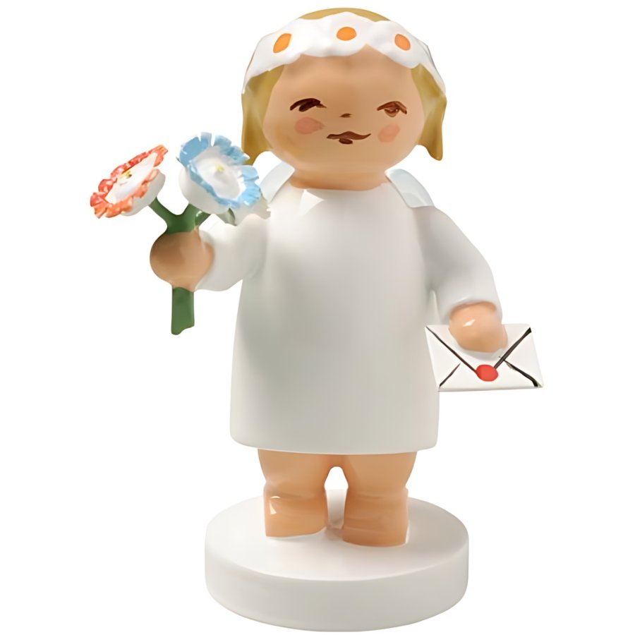 Wendt & K&uuml;hn Marguerite Angels, Engel m. Buket og Brev