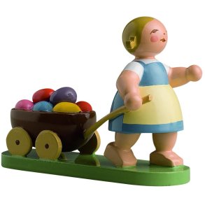Wendt & K&uuml;hn Easter Children, P�skepige m. Vogn