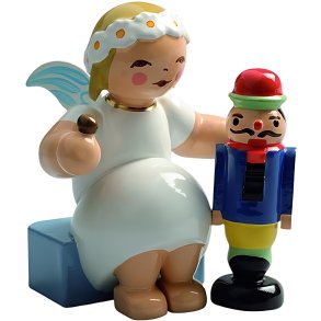 Wendt & K&uuml;hn Marguerite Angels, Engel Siddende m. N�ddekn�kker