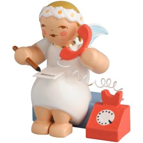Wendt & K&uuml;hn Marguerite Angels, Engel Siddende m. Telefon