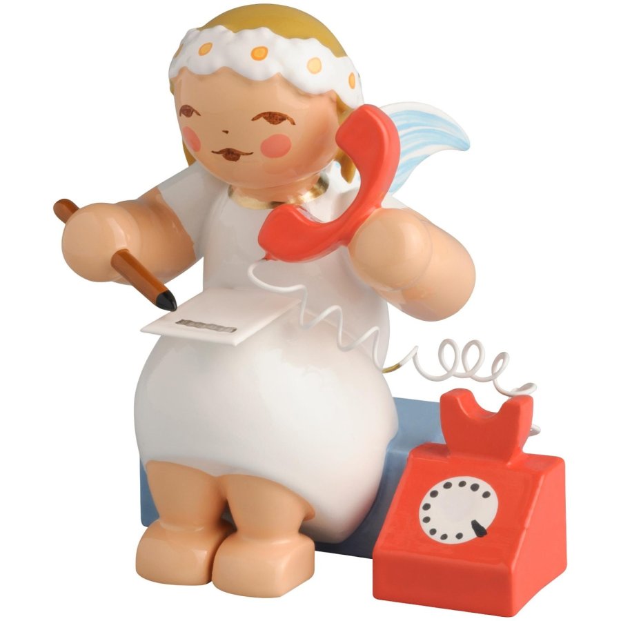 Wendt & K&uuml;hn Marguerite Angels, Engel Siddende m. Telefon