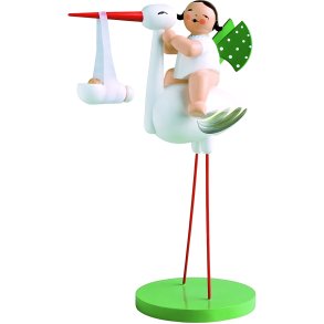 Wendt & K&uuml;hn Animal Companions, Stork m. Pigebarn