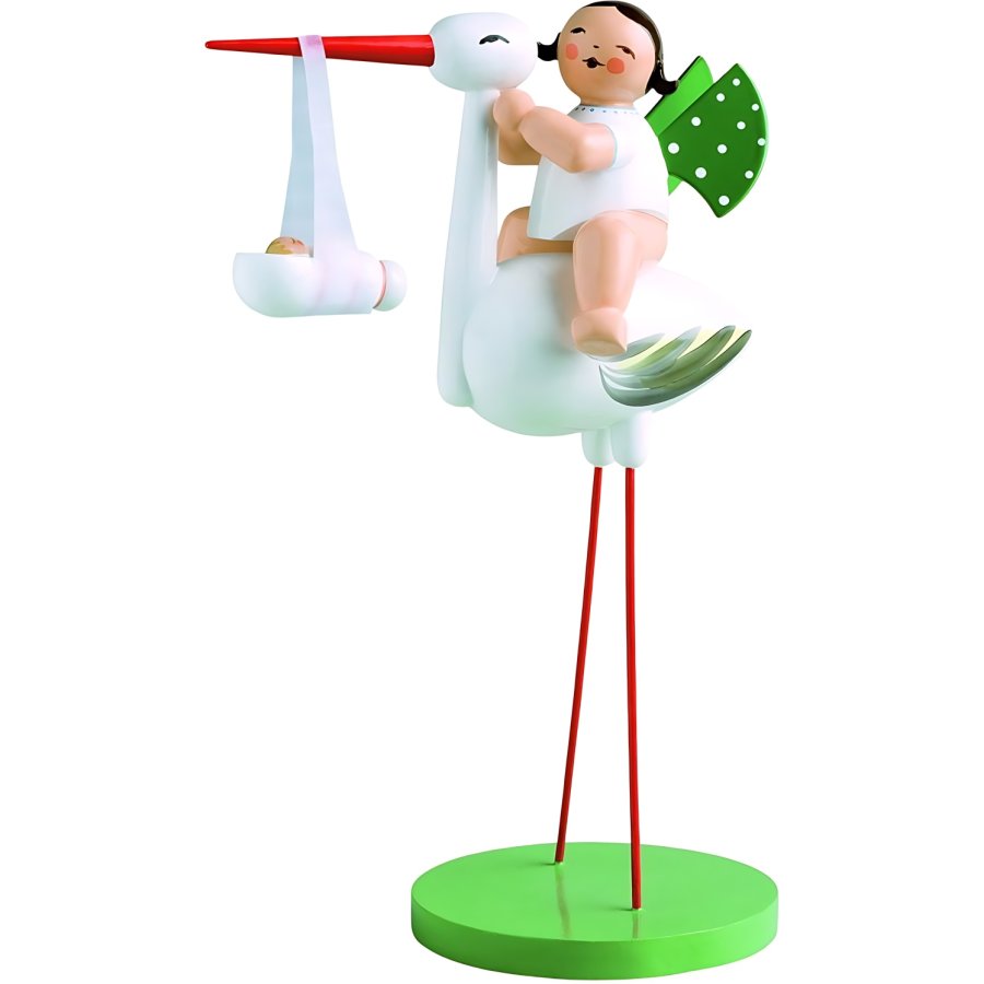 Wendt & K&uuml;hn Animal Companions, Stork m. Pigebarn