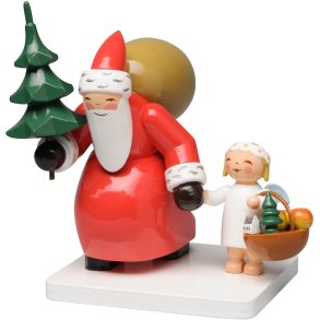 Wendt & K&uuml;hn Santa Clauses, Julemand m. Tr� og Engel