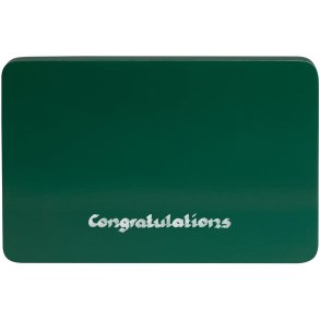Wendt & K&uuml;hn Indgraveret Sokkel, Congratulations