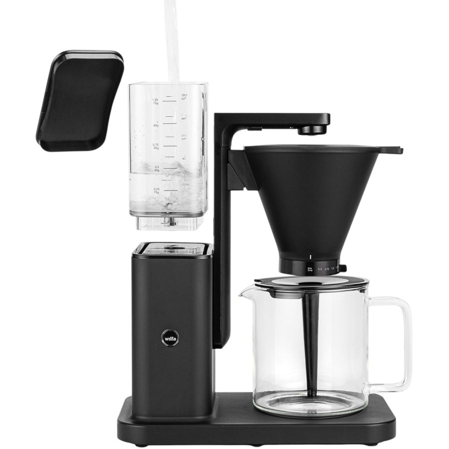 Wilfa Zense Alux Kaffemaskine m. Doseringsmler 1,25 L, Aluminium