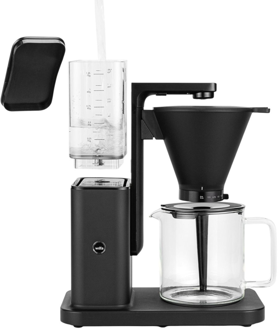 Wilfa Zense Alux Kaffemaskine m. Doseringsmler 1,25 L, Aluminium