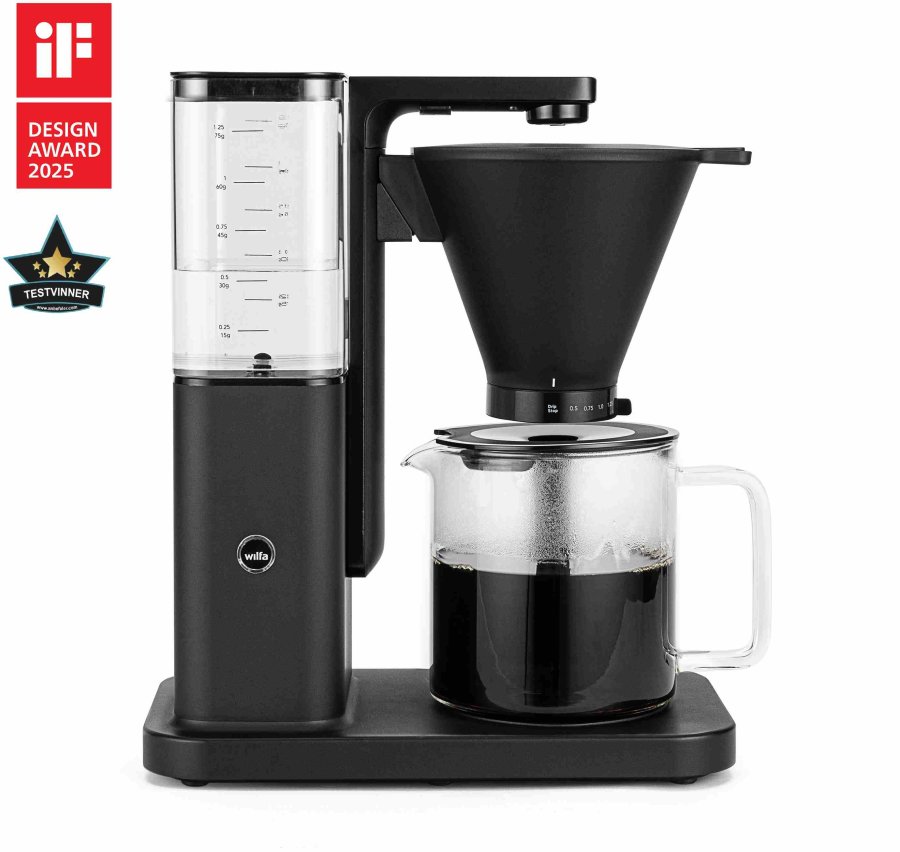 Wilfa Zense Alux Kaffemaskine m. Doseringsmler 1,25 L, Aluminium