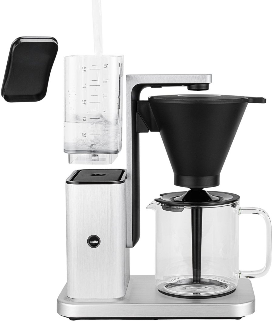 Wilfa Zense Alux Kaffemaskine 1,25 L, Aluminium