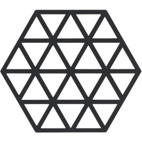 Zone Denmark Triangles Untersetzer Silikon, Schwarz