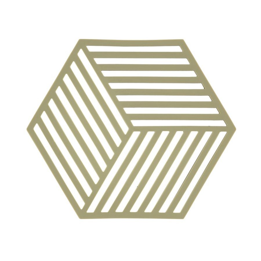 Zone Bordskåner Hexagon Silikone, Olive