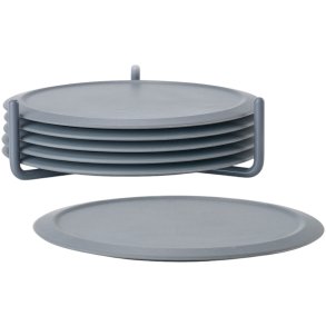 Zone Denmark Singels Glasuntersetzer mit Halter, Cool Grey