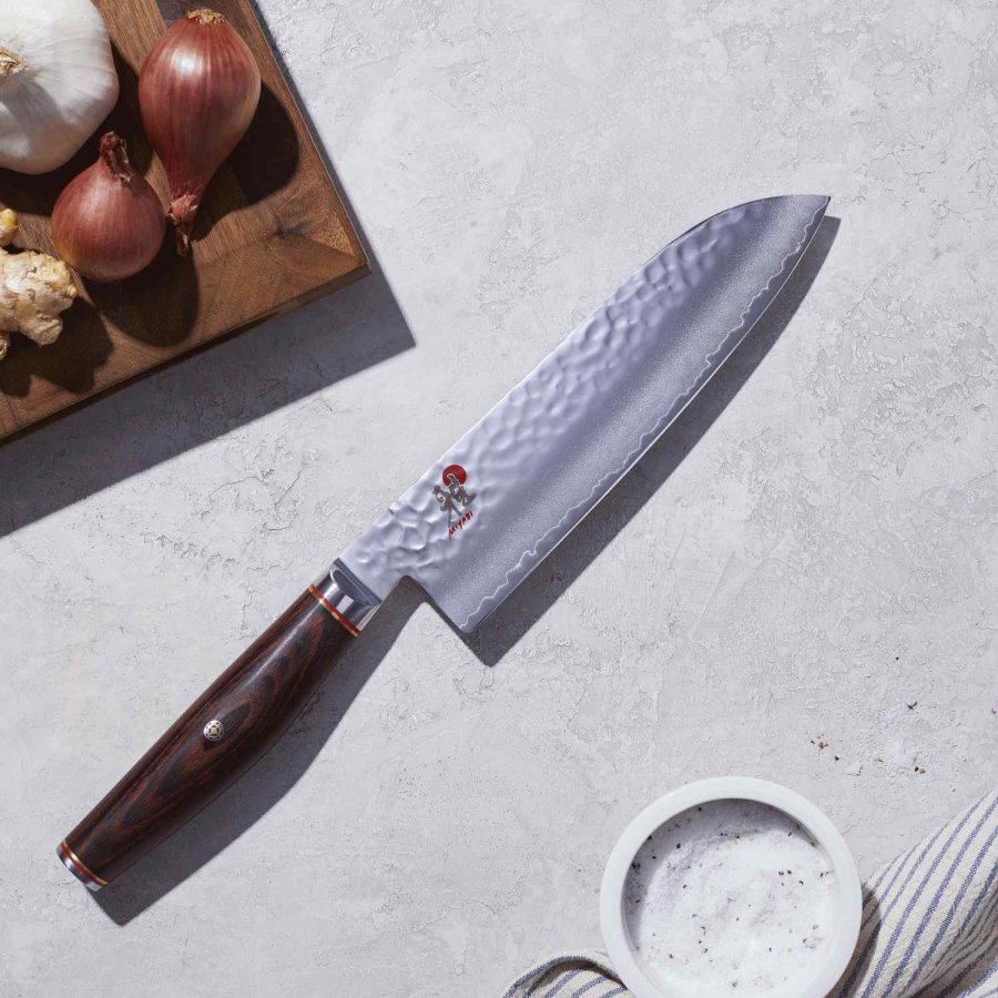 MIYABI 6000 MCT Santoku Messer 18 cm, Pakka-Baum