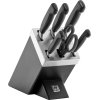 Zwilling FOUR STAR Knivst m. Selvslibende Knivblok 7 Dele