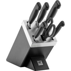 Zwilling FOUR STAR Messenset met Zelfslijpend Messenblok 7-delig