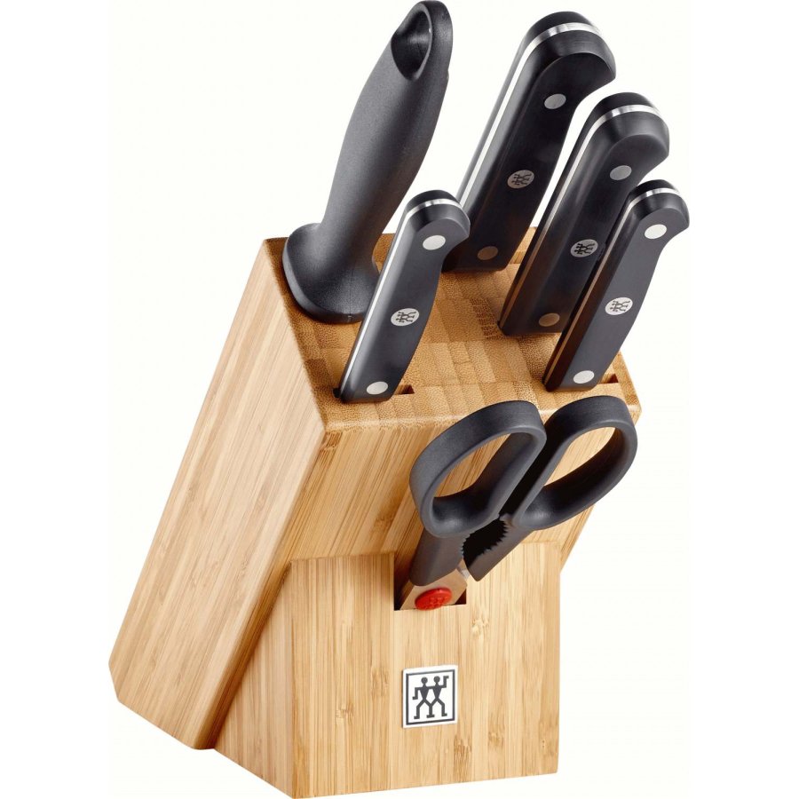 Zwilling Gourmet Messerset mit Messerblock 7-teilig, Natur