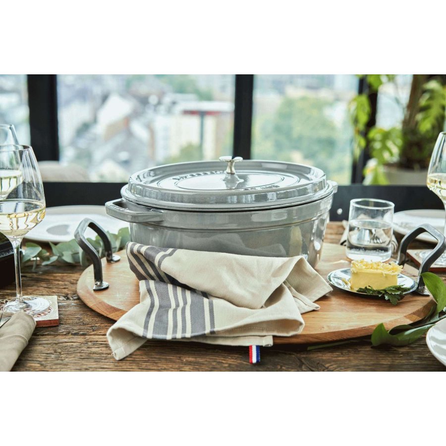 Staub La Cocotte Cocotte 37 cm/8 L, Graphitgrau
