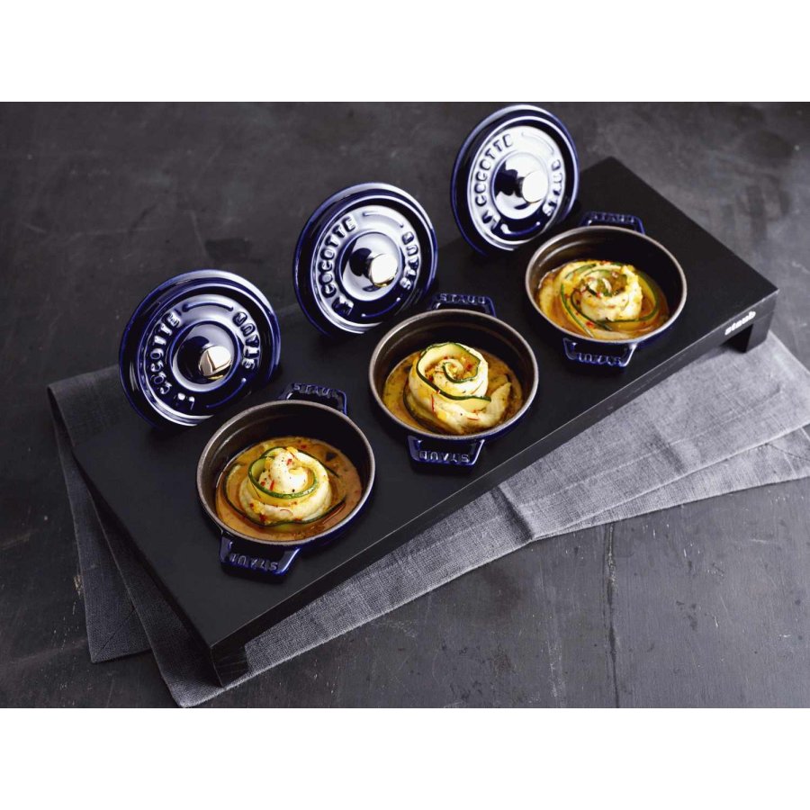 Staub Halter fr 3 Mini-Cocotten, Faserplatten