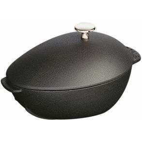 Staub Muscheltopf 25 cm, Schwarz