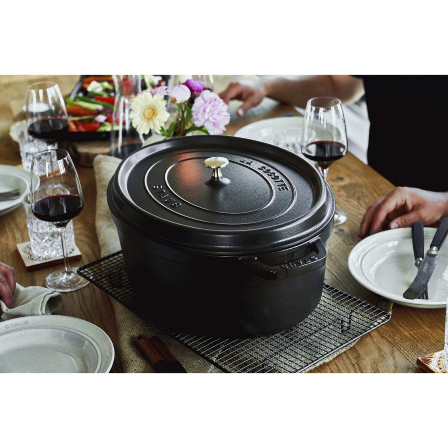 Staub La Cocotte Cocotte 41 cm/12 L, Sort