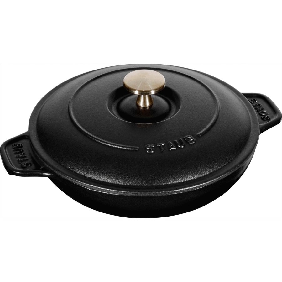 Staub Auflaufform mit Deckel 20 cm, Schwarz
