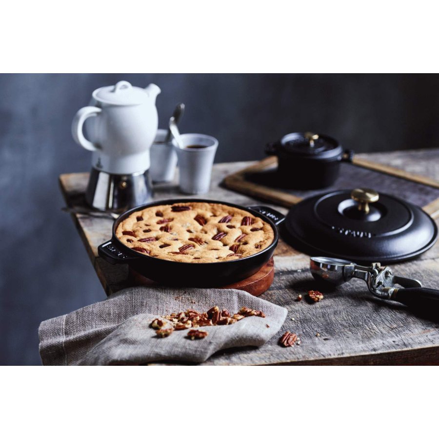 Staub Auflaufform mit Deckel 20 cm, Schwarz