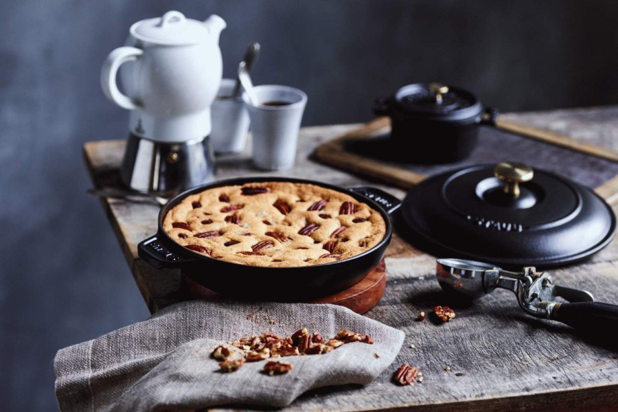 Staub Auflaufform mit Deckel 20 cm, Schwarz