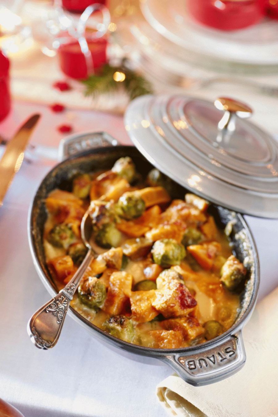 Staub Auflaufform mit Deckel 23 cm, Graphitgrau