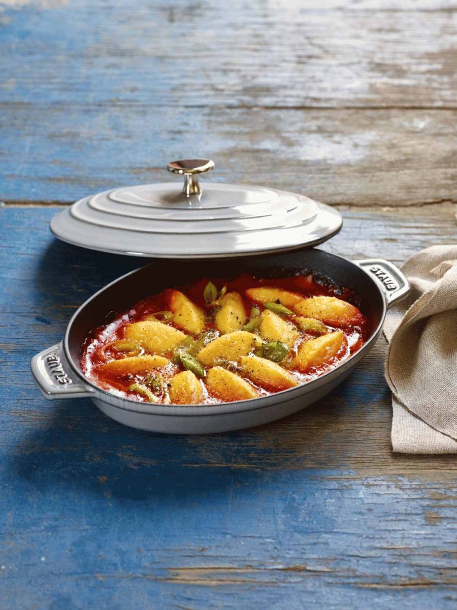 Staub Auflaufform mit Deckel 23 cm, Graphitgrau